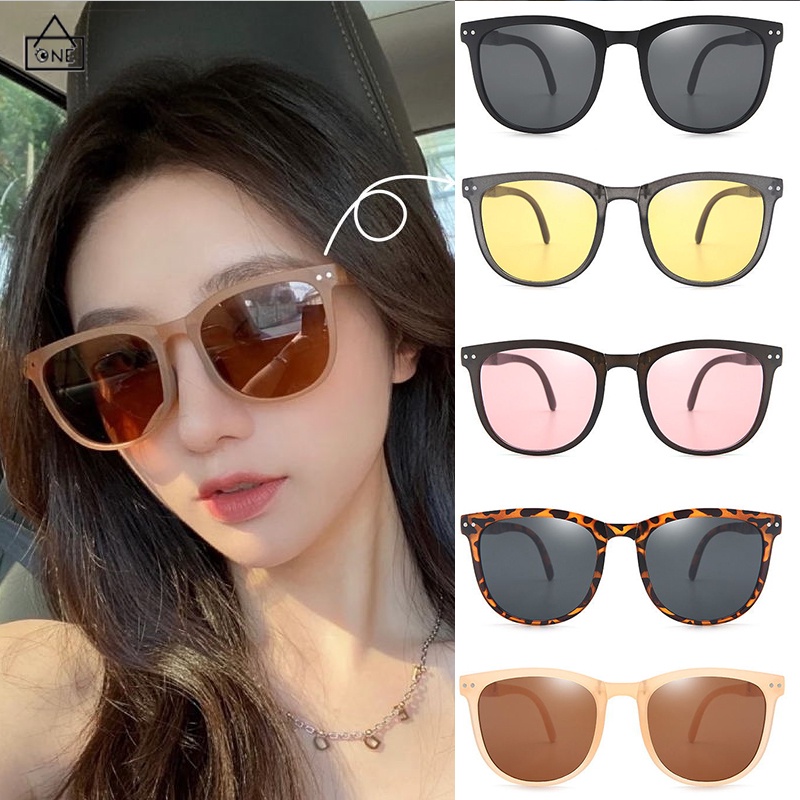 COD❤Kacamata Hitam Terbaru Bisa Di Lipat Sunglasses Anti-Uv Wanita Pria Import Kacamata Fashion Tri