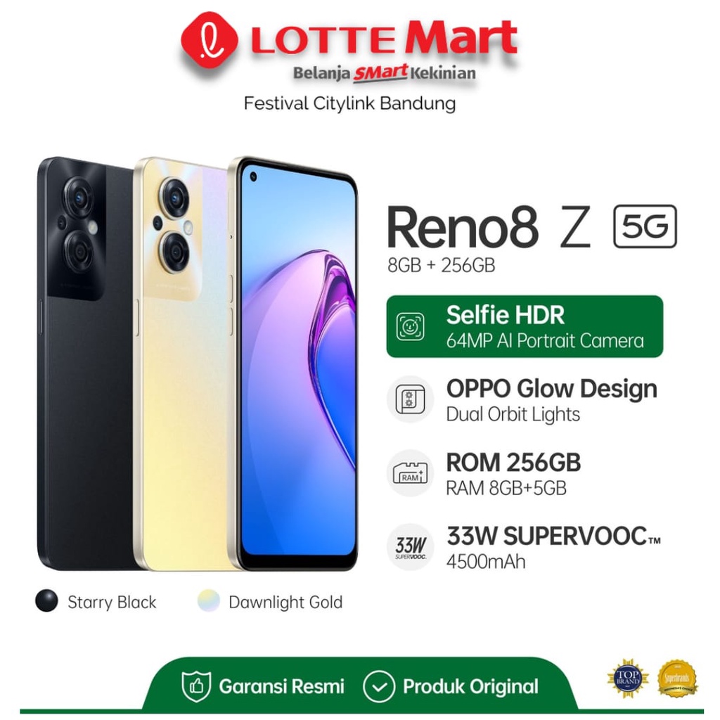 Jual Oppo Reno 8 Z 5g 8gb 256gb Hp Oppo Reno 8 Z 5g Original