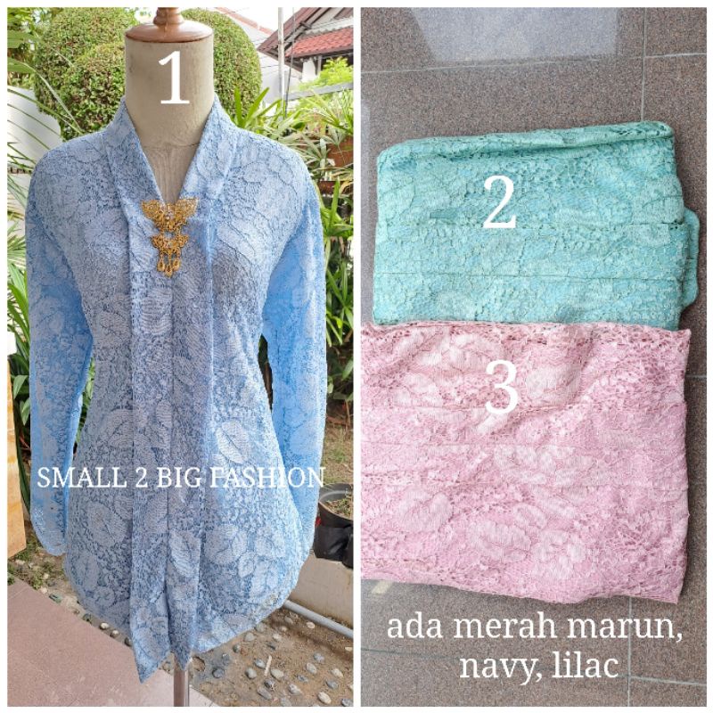 Kebaya brokat muslim hitam brukat muslim / kebaya pesta brokat / atasan kebaya wisuda brokat