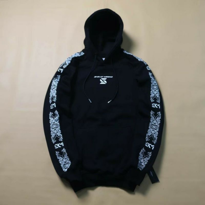 Jaket Sweater Hoodie Original Shikat Miring Sweater Hoodie Corak Batik