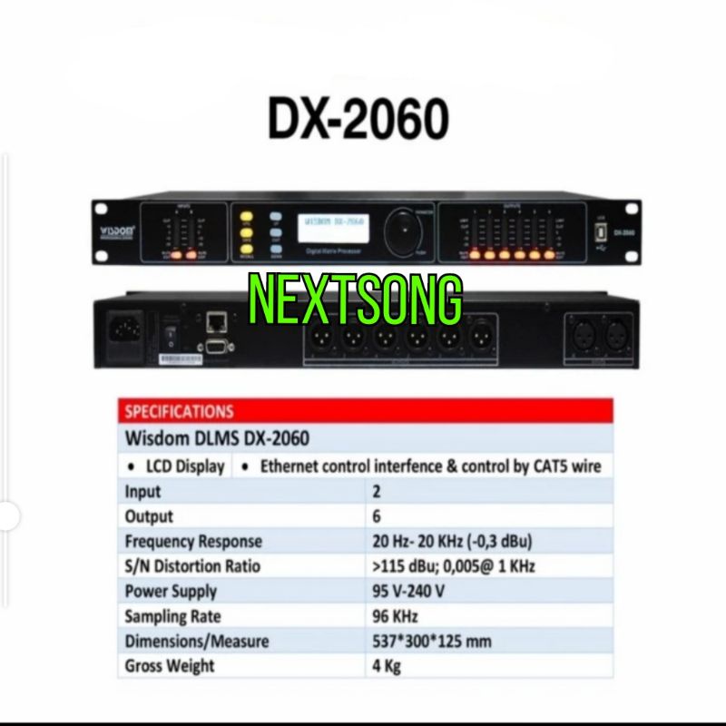 SPEAKER MANAGEMENT WISDOM DX2060 DLMS WISDOM DX 2060 ORIGINAL