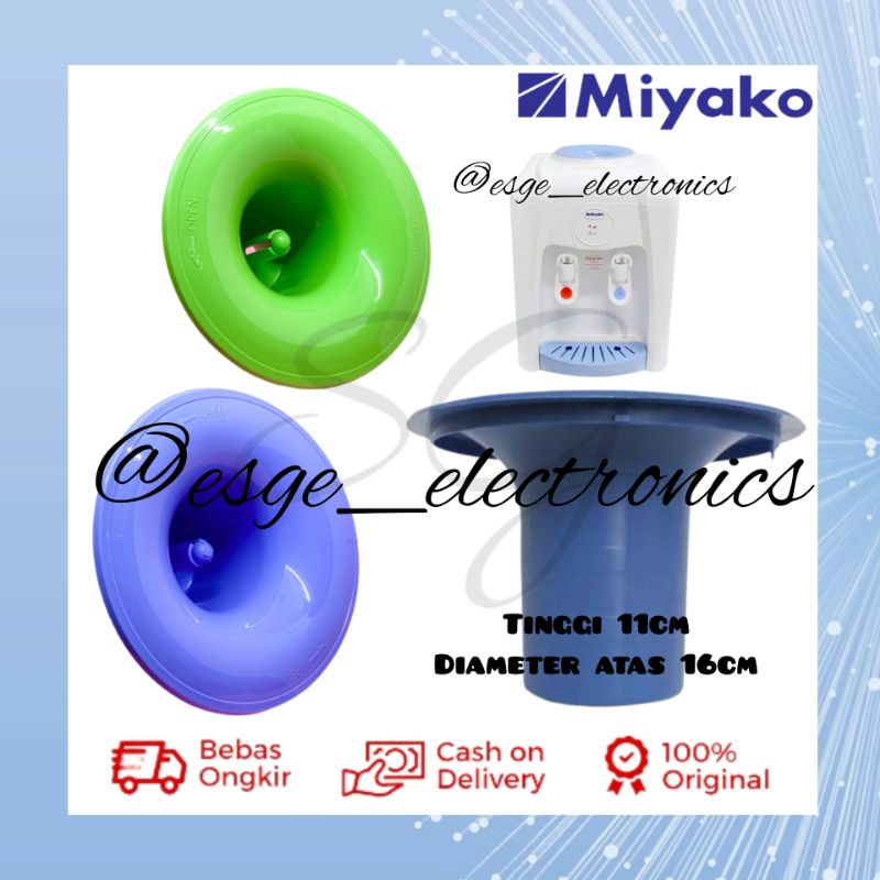 ORIGINAL CORONG DISPENSER MIYAKO TUTUP DISPENSER MIYAKO TATAKAN GALON DISPENSER MIYAKO CORONG MIYAKO WD 189 190 290 390 18ex 29ex ORIGINAL DISPENSER MIYAKO WD 186H / WD186H / WD-186H - DISPENSER MIYAKO WD 185H / WD185H / WD-18HH  TUTUPAN DISPENSER MIYAKO
