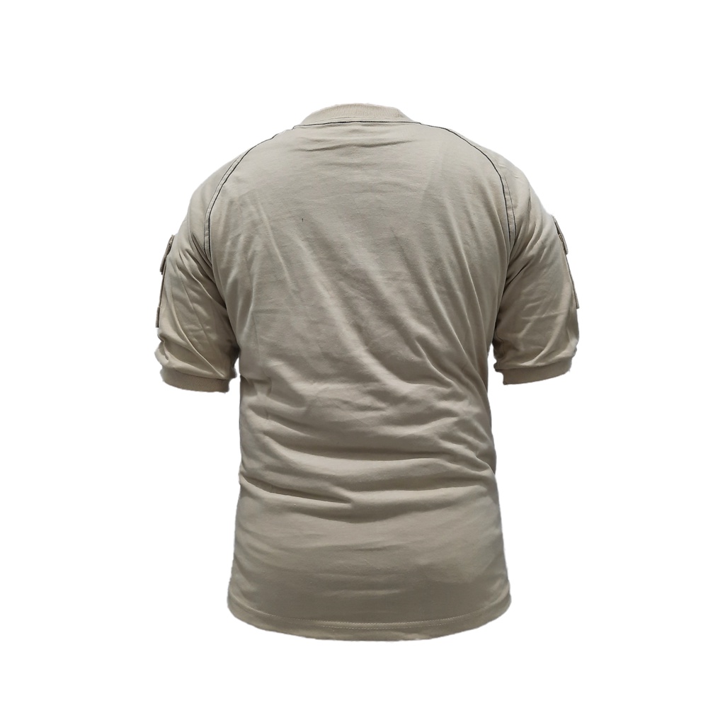 kaos tactical krem muda/honeywhite cotton combed 20a