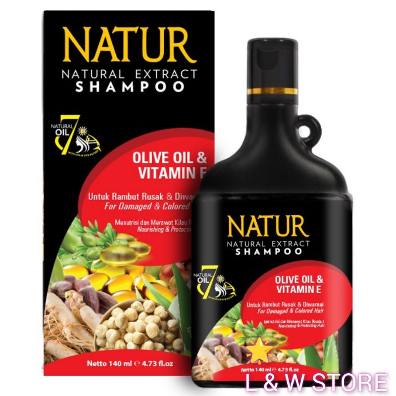 Natur Shampoo Olive Oil &amp; Vitamin E 140ml