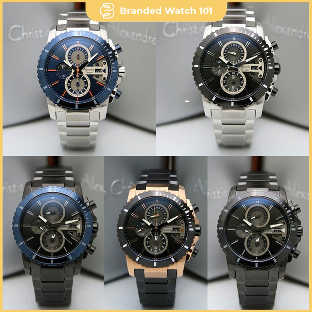 ORIGINAL Jam Tangan Pria Alexandre Christie AC 6532 / AC6532 / 6532 Garansi Resmi 1 Tahun, Stainless