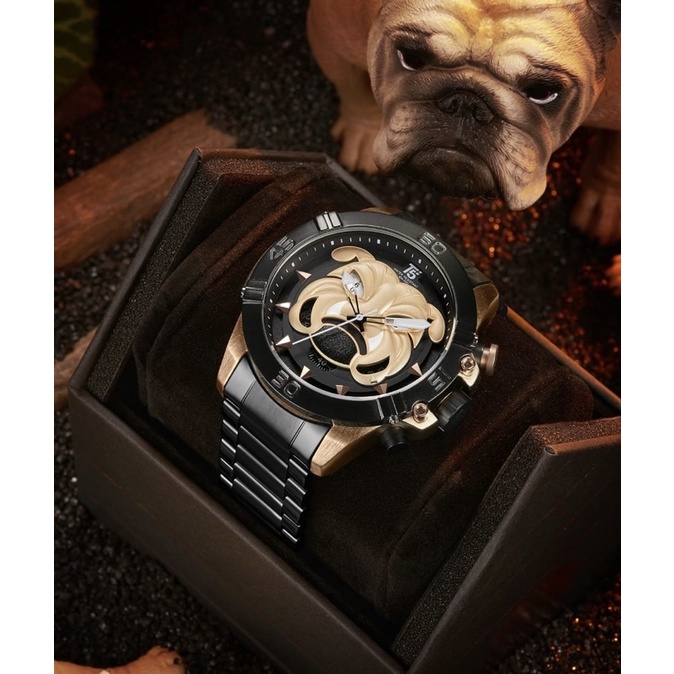 Jam Tangan T5 Special Edition Bulldog Lovers Original H 3736G Include Bulldog’s House Paperbag