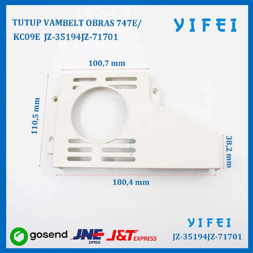 TUTUP V-BELT MESIN OBRAS INDUSTRI 747E KOTAK YIFEI-35194JZ-71701