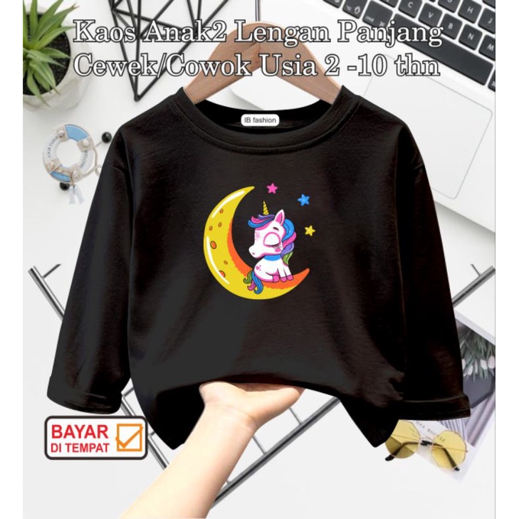 ((IB))KAOS ANAK UNISEX PANJANG/UNICOR DIGITAL SABLON