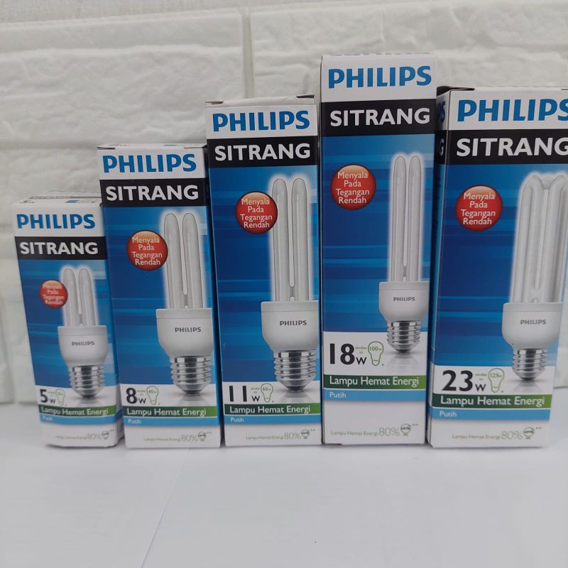 Jual Lampu Philips Sitrang W W W W W W Watt Lampu Jari