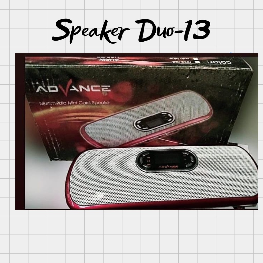 Speaker Duo-13 advance Promo