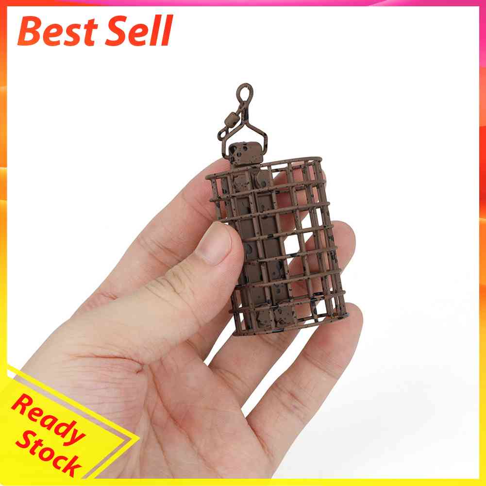 Fishing Distance Bait Lure Cage Feeder for Carp Basket Round Square Tackle Tool