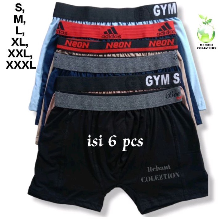 Celana dalam pria Boxer isi 6 pcs berkualitas