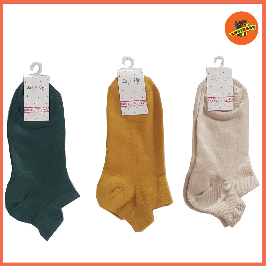 Women Ankle Socks 1752 - Kaos Kaki Tumit Wanita