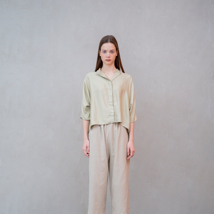 CLEMENCE - Brenda shirt - Sage green