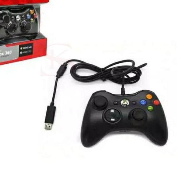 READY ✅STIK XBOX / STICK XBOX WIRED / KABEL XBOX 360 / PC ORI PABRIK HITAM|RA8