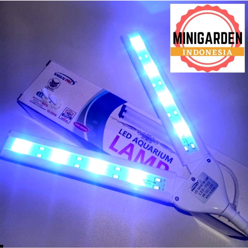 SAKKAI PRO LED-702 6W LED AQUARIUM LAMP LAMPU AQUASCAPE MODEL JEPIT
