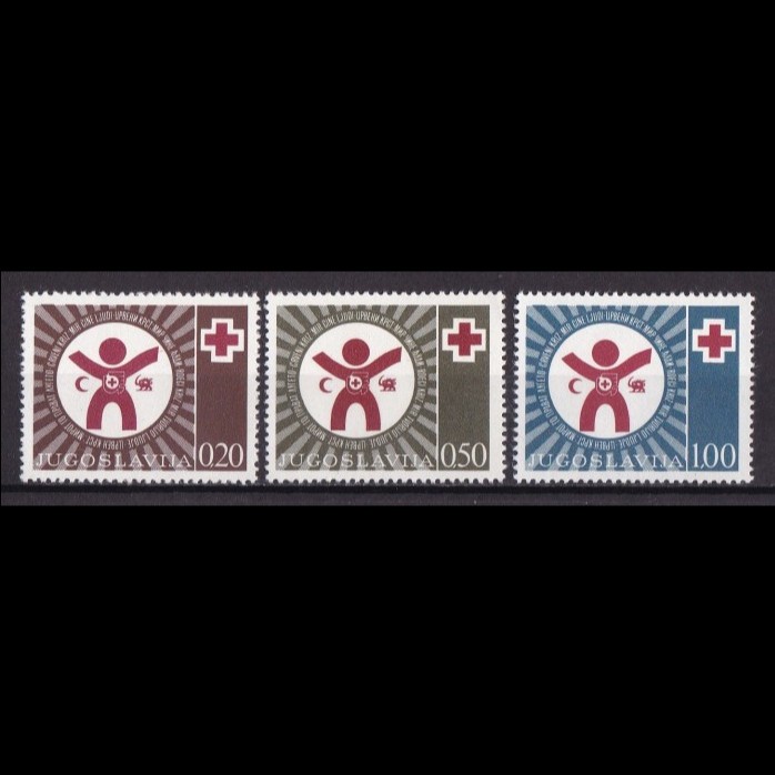 

0618 Perangko Yugoslavia 1977 Red Cross 3v Mnh