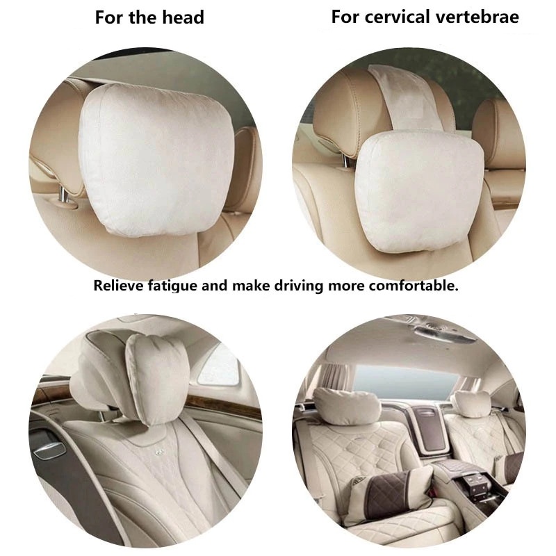 G8UI Bantal Leher Kursi Mobil Ergonomis Relax Empuk relaksasi Car Neck Pillow Headrest M5 Oasate