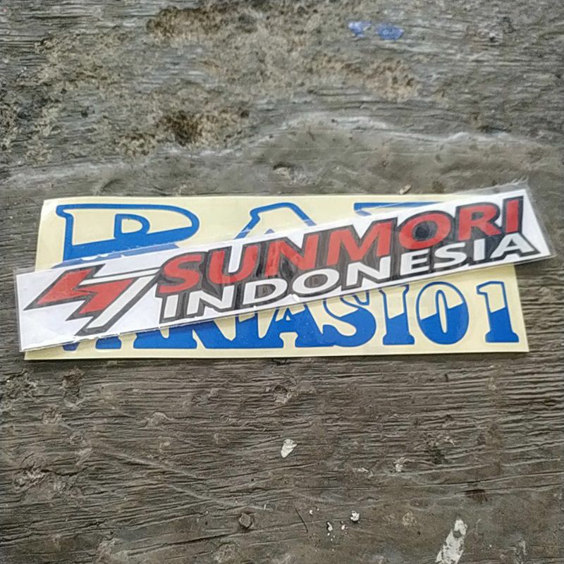 stiker INDONESIA SUNMORI,stiker motor,mobil,jdm