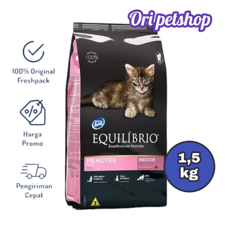 makanan kucing equilibrio kitten 1,5 kg freshpack