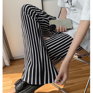 【Blossom】Korean Summer Striped  Long Pants 7319