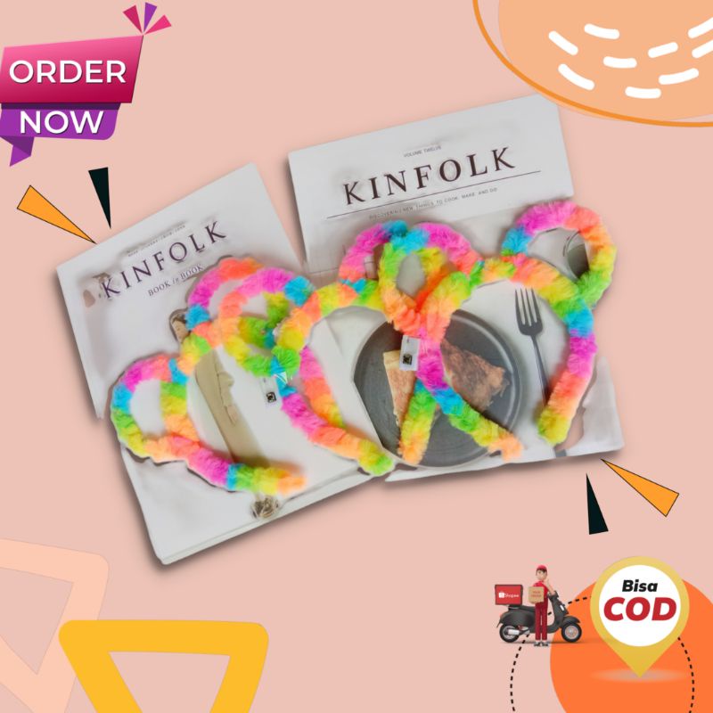 Bando Lampu LED Boneka/Bando Anak/Bando Bulu Lucu