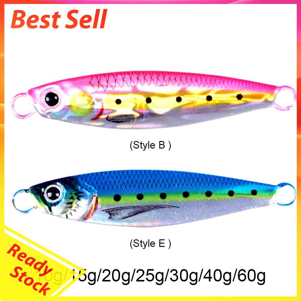 Umpan Pancing Hard Bait Bentuk Ikan Imitasi 3D Bahan Metal