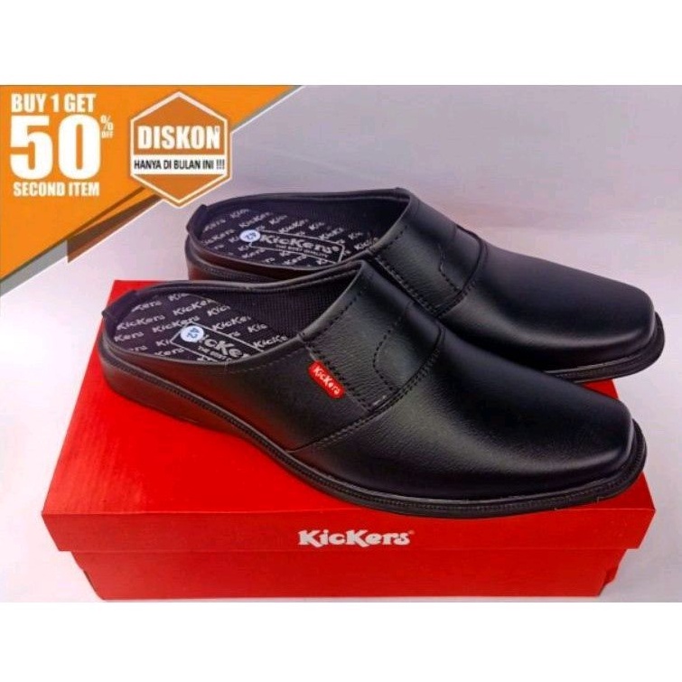 PROMO SEPATU TERLARIS TERMURAH Pantofel Slop Kulit Sepatu Slop Bustong Sepatu Pantofel Kantor COD