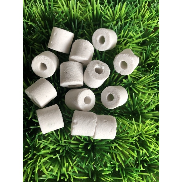 BIO RING KERAMIK MEDIA FILTER RUMAH BAKTERI AQUARIUM / ISI 10 pcs