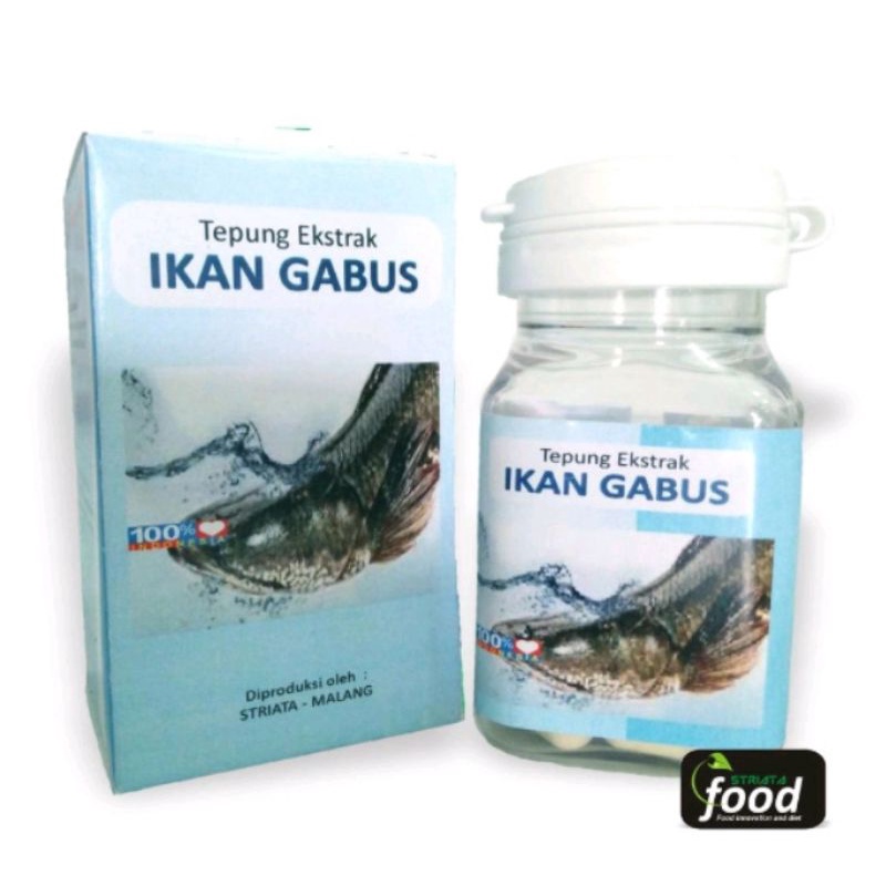 Kapsul Ekstrak ikan Gabus Striata Original isi 30 kapsul