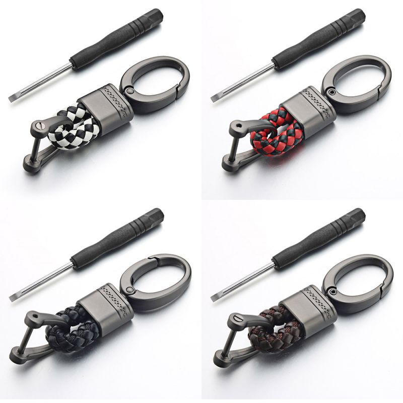 Gantungan Kunci Mobil PU Leather Key Chain Gantungan Keychain Mobil Untuk Honda Toyota