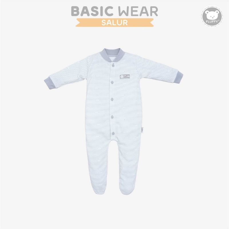 FLUFFY - BAJU KODOK TUTUP KAKI FLUFFY - SLEEPSUIT BAYI - BAJU TIDUR BAYI FLUFFY