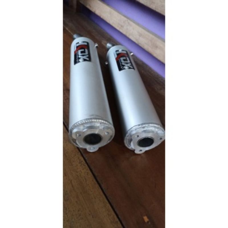 silencer knalpot 2 tak aluminium las bukan ripet