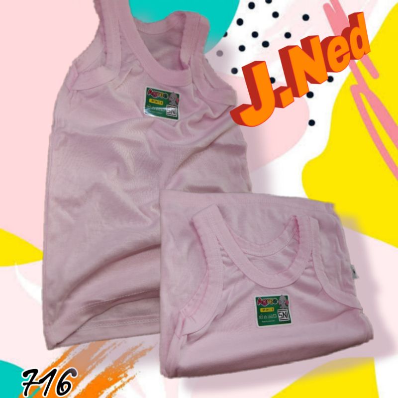 J716 (hrg satuan) SINGLET ANAK AGREE KAOS DALAM ANAK USIA 3-10 th