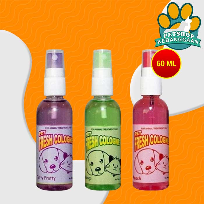 Parfum Kucing Anjing Pet Fresh Cologne Mango Peach Tutty Fruity 60ml