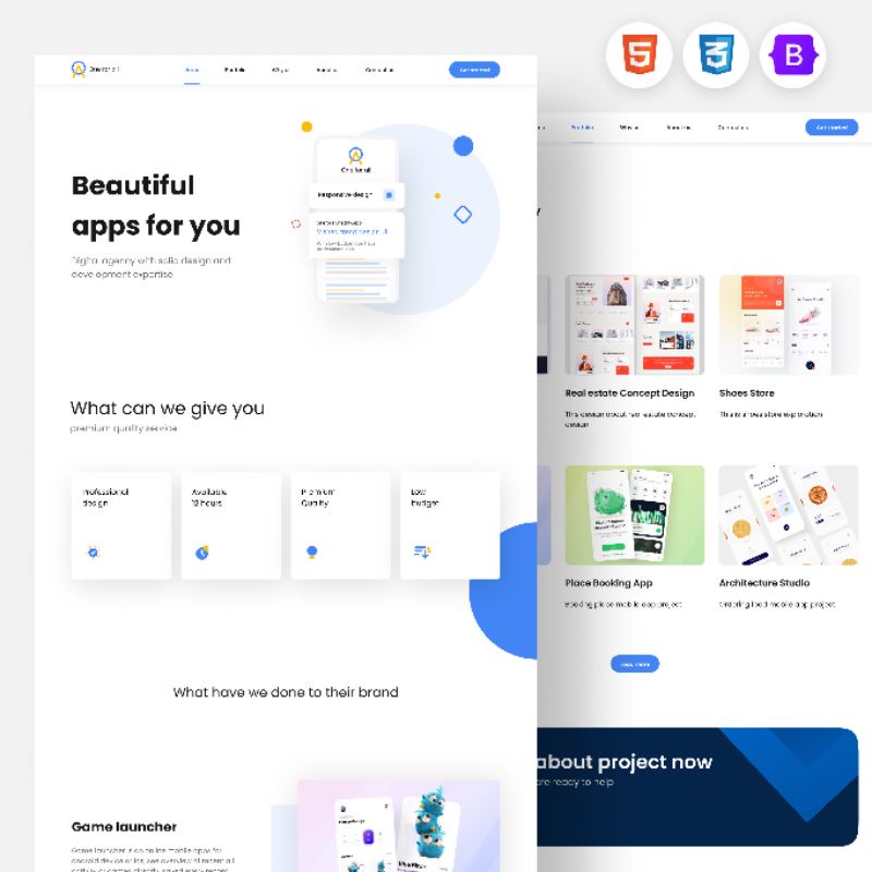 Template Landing Page web