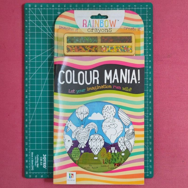 

Rainbow crayons. colour mania