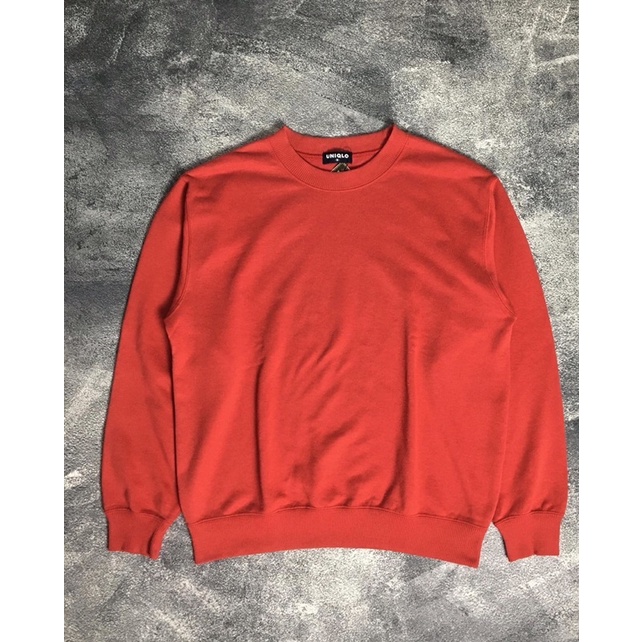 Uniqlo Crewneck Red cn original
