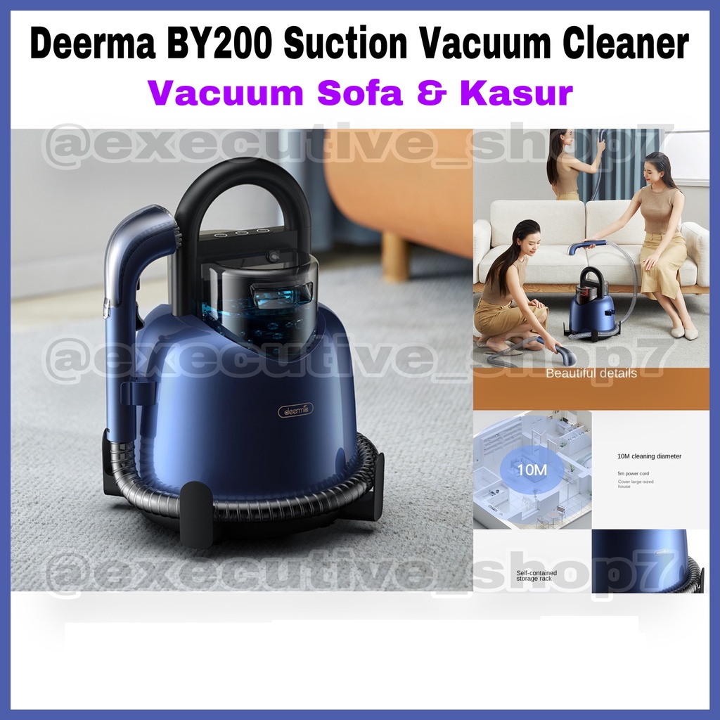 Deerma BY200 Suction Vacuum Cleaner - Vacuum Sofa &amp; Kasur - Garansi Resmi 1 Tahun
