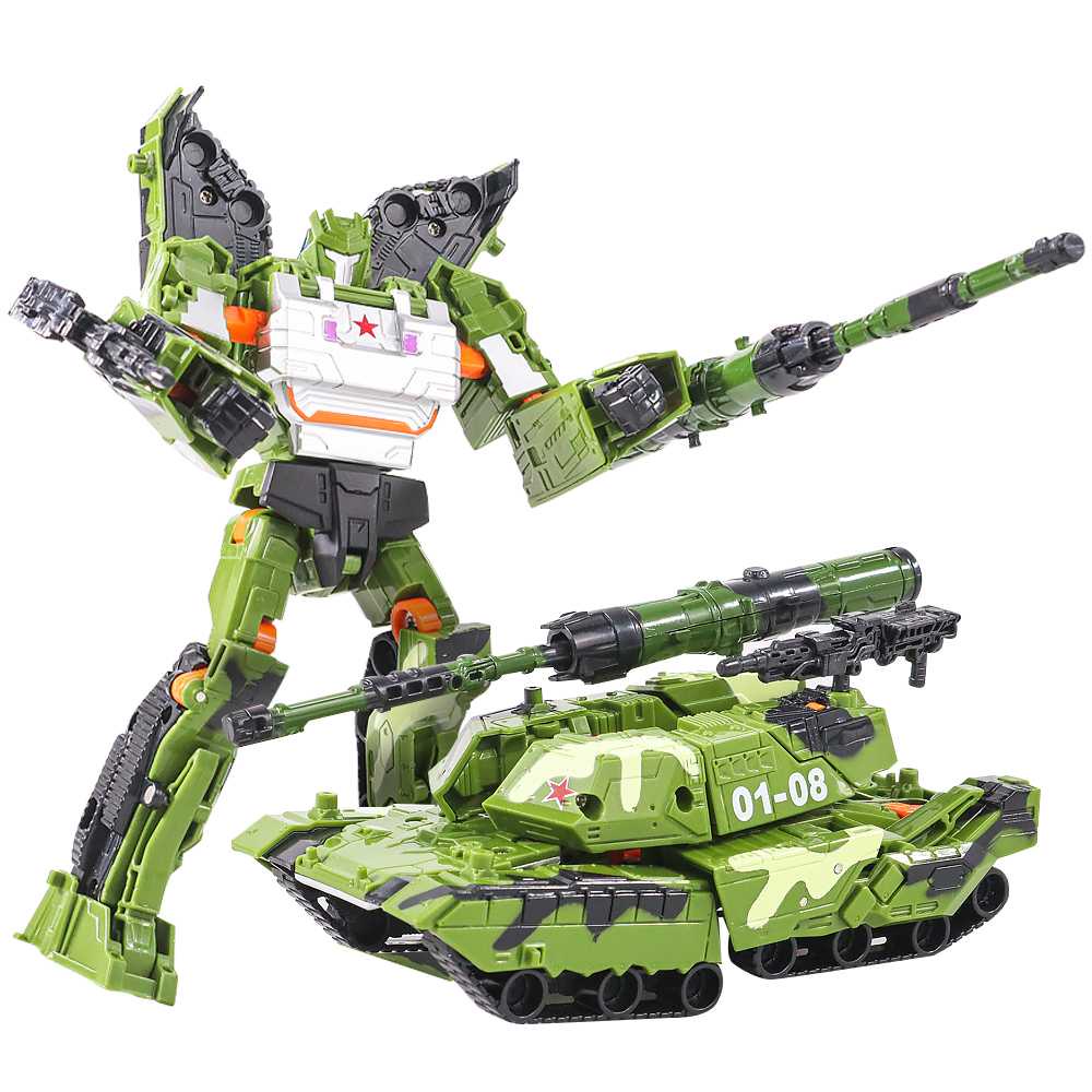 Mainan Anak Robot Transformer Mobil Tank Action Figure 2 In 1 Cowok 3 4 5 6 7 Tahun