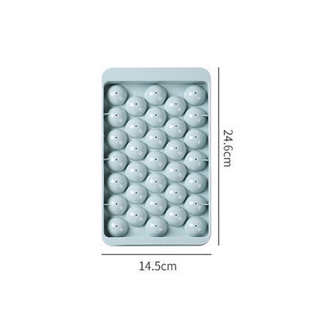 Cetakan Es Batu Bulat 33 Grid Ice Cube Tray Mold 33 Grid Sekat Cetak Bentuk Bola Cristal