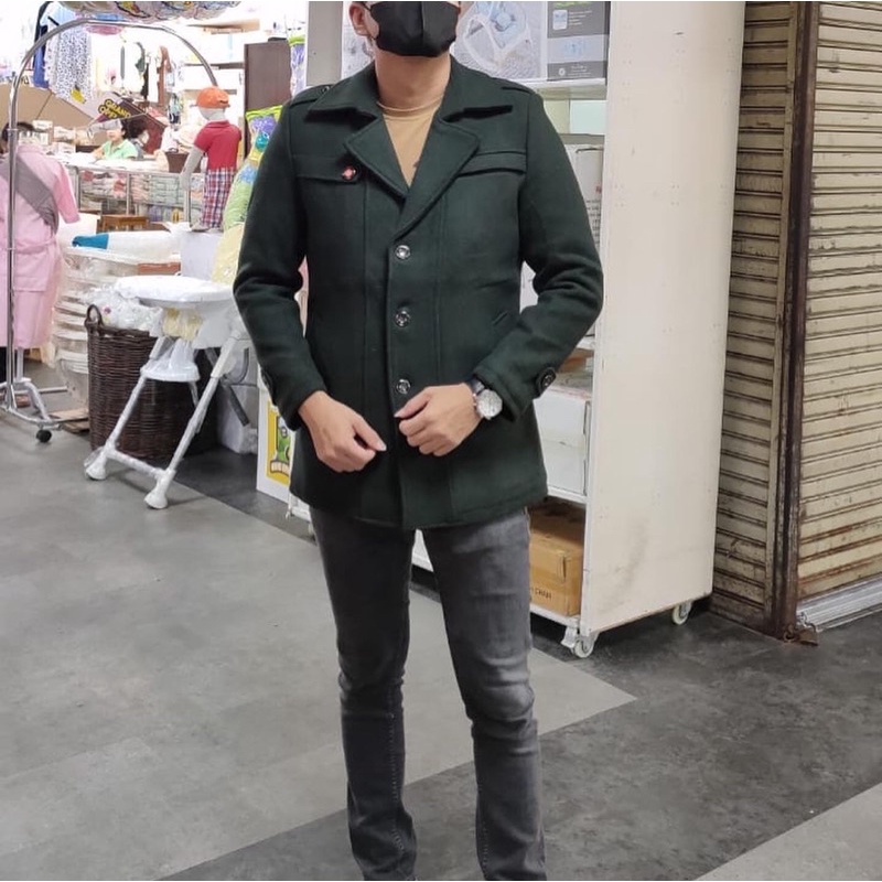 COAT WOOL TEBAL PREMIUM PRIA MUSIM DINGIN