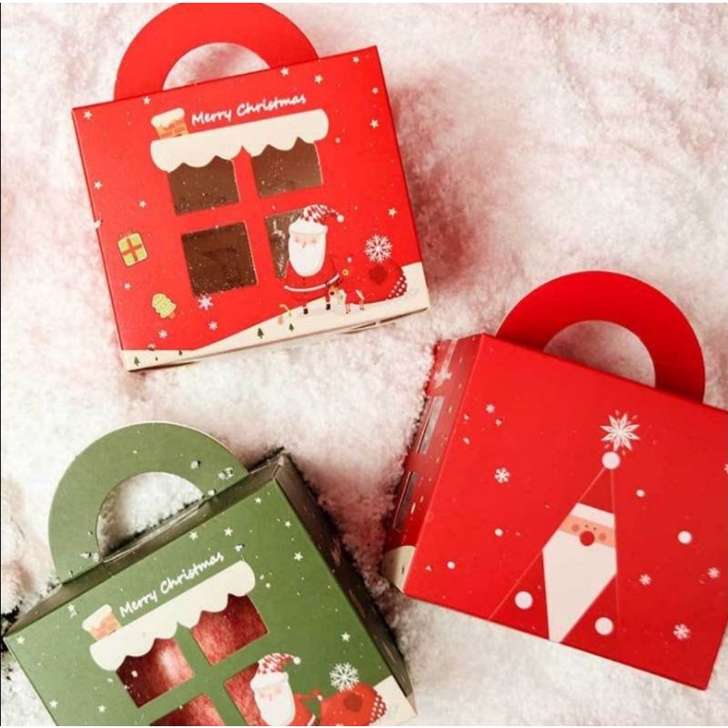 

Herry Mini Box / Packaging Cupcakes Natal / Kotak Pudding Cookies Natal