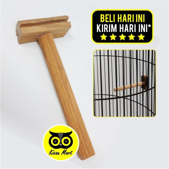 TANGKRINGAN SAMPING PIJAKAN KAKI SANGKAR KANDANG BURUNG PLECI LOVEBIRD BRANJANGAN TKGPTS