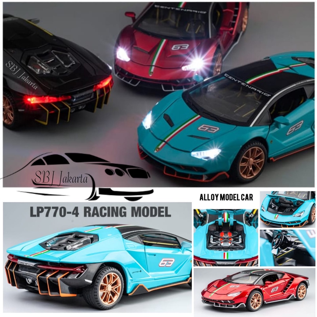 DIECAST Miniatur mobil Miniauto Lamborghini Centenario LP770 - 4 1:24