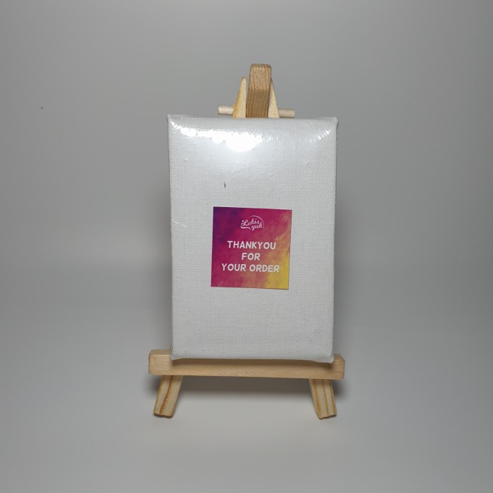 

Dijual Mini Canvas 6X8 Cm + Easel - By Lukisyuk Terlaris