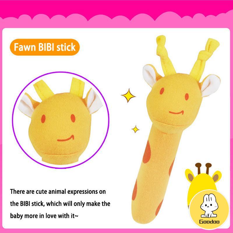 Mainan Bayi /Animal Rattle- Plushie Doll/ Mainan Bayi rattle stick / Mainan Tangan Bayi -Doo