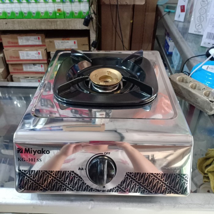 Miyako Kompor Gas 1 Tungku KG-101SS Stainless Steel