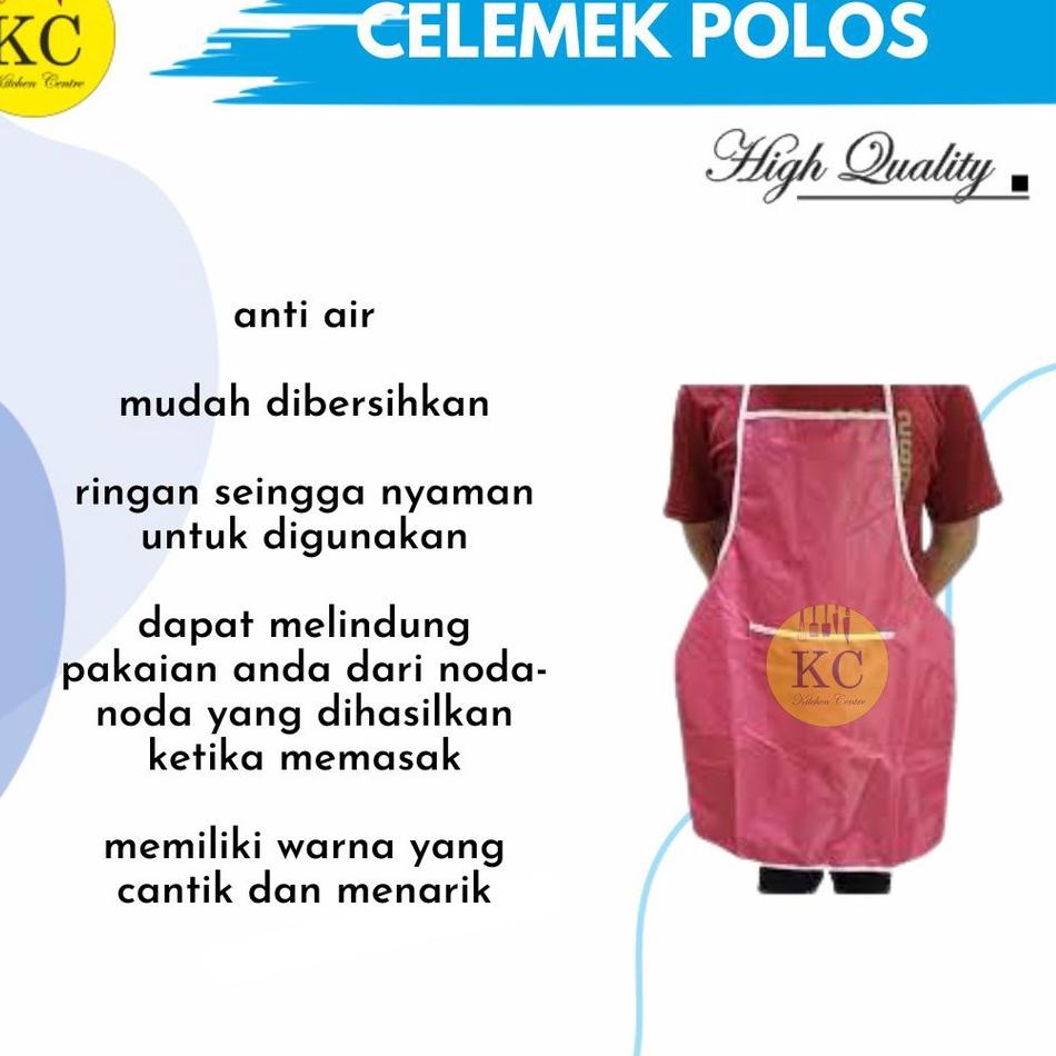 Dapatkan disini--Celemek Dapur Apron Plastik Parasut Waterproof Celemek Plastik Polos Celemek POlos 