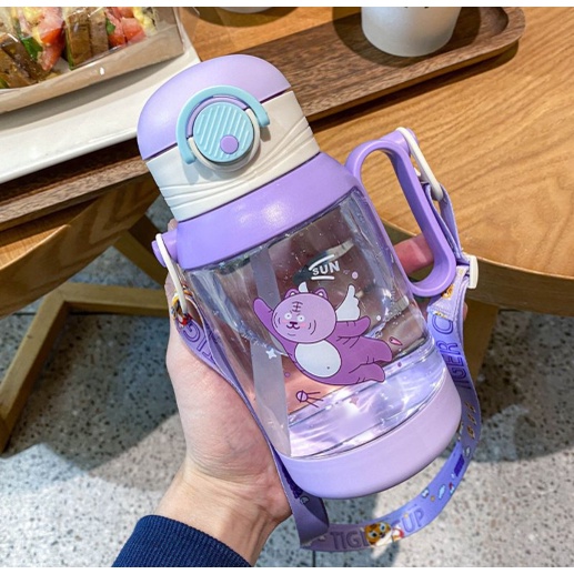 BOTOL AIR MINUM ANAK KARAKTER ANIMALS KARTUN UK.500ML / 600 ML